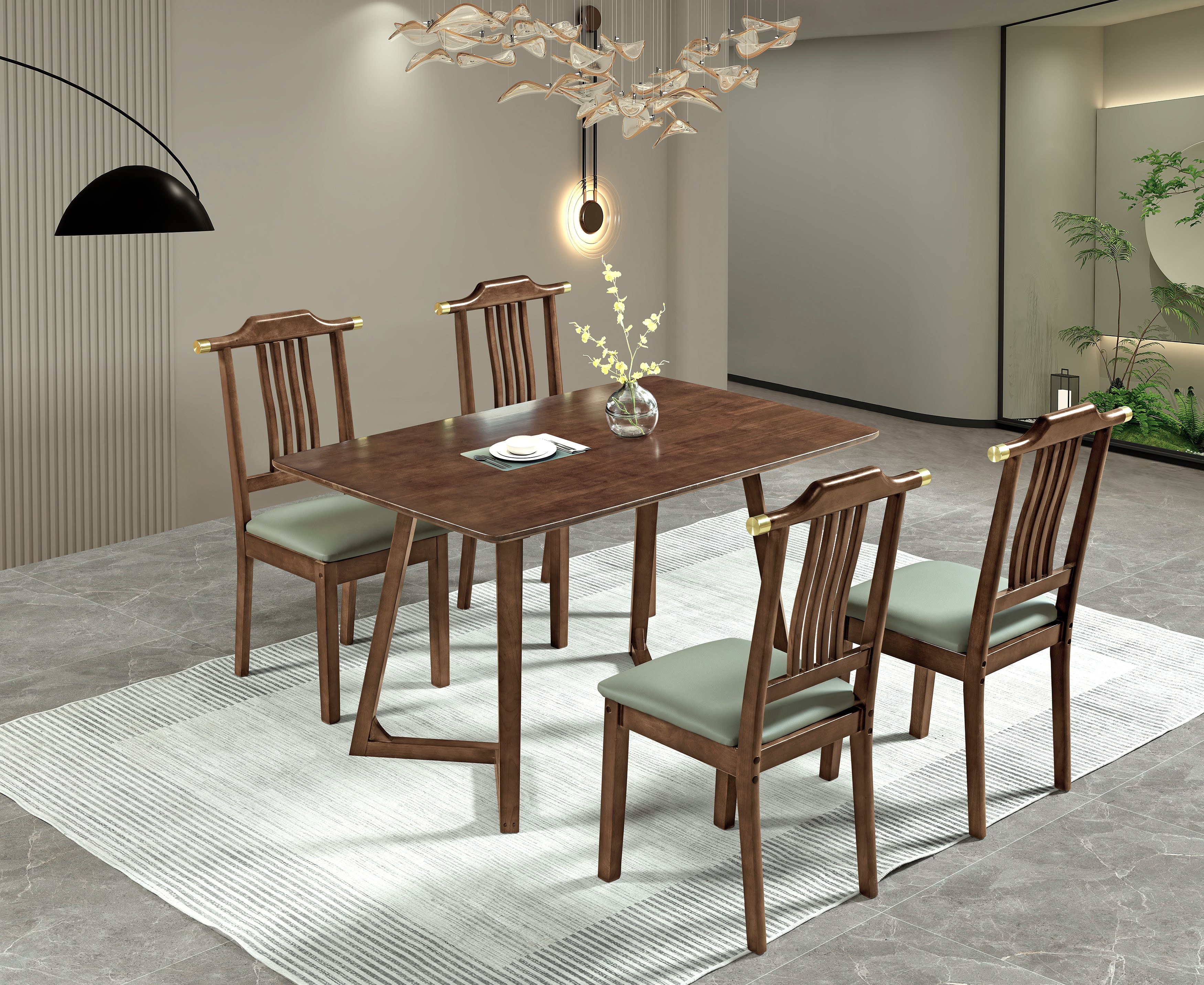 1 Table + chairs(2-6#D) - Click Image to Close