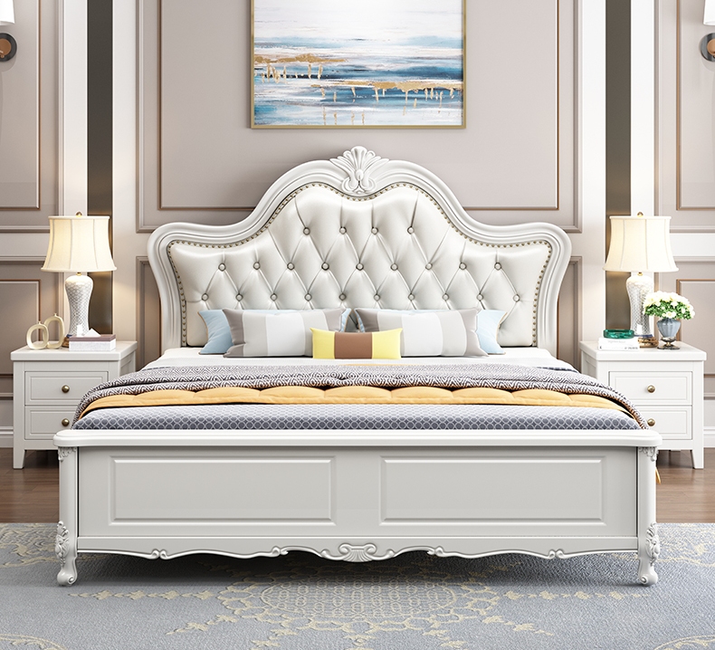 Queen bed 9826#W - Click Image to Close