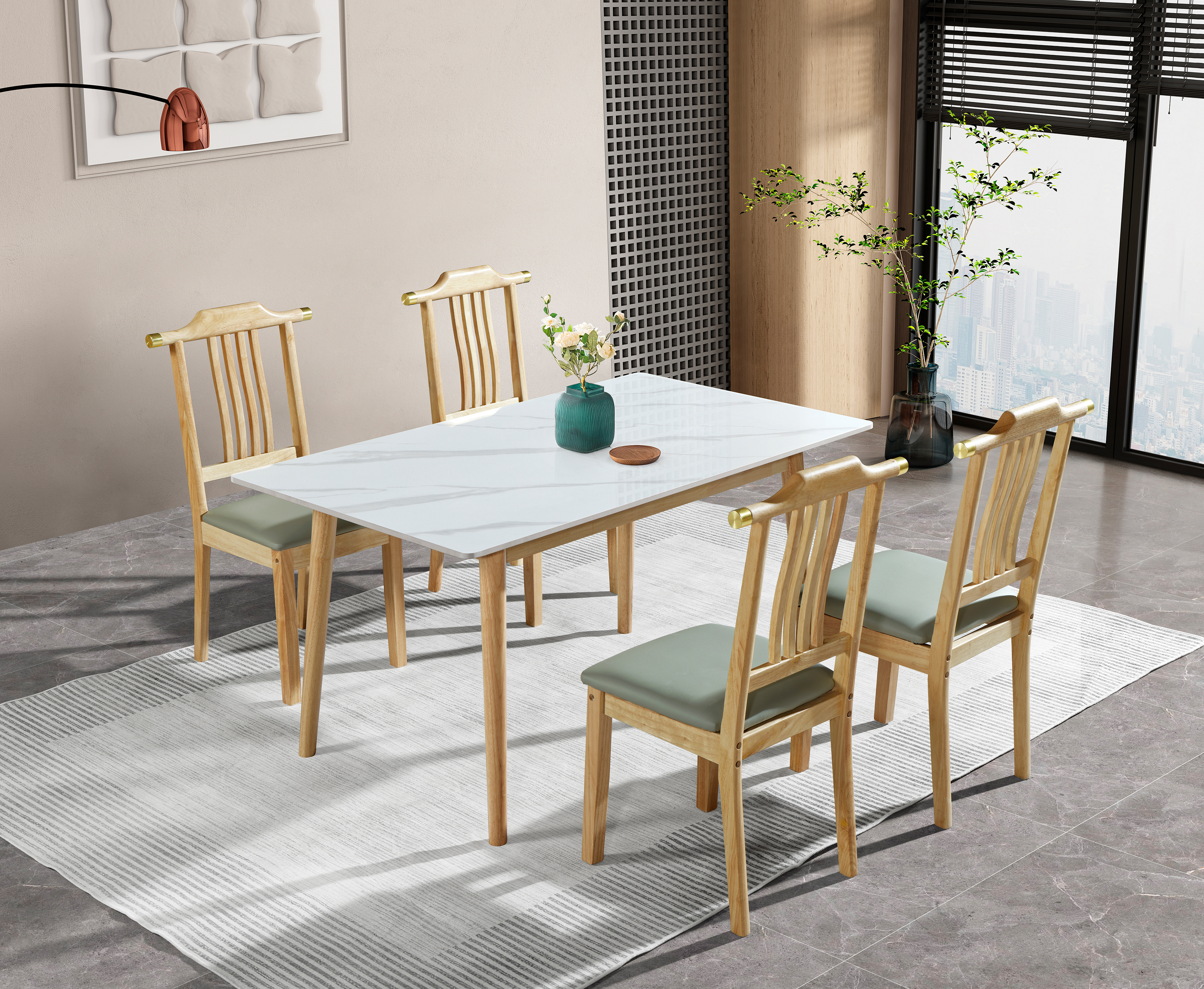 1 Table + chairs(3-6#L) - Click Image to Close