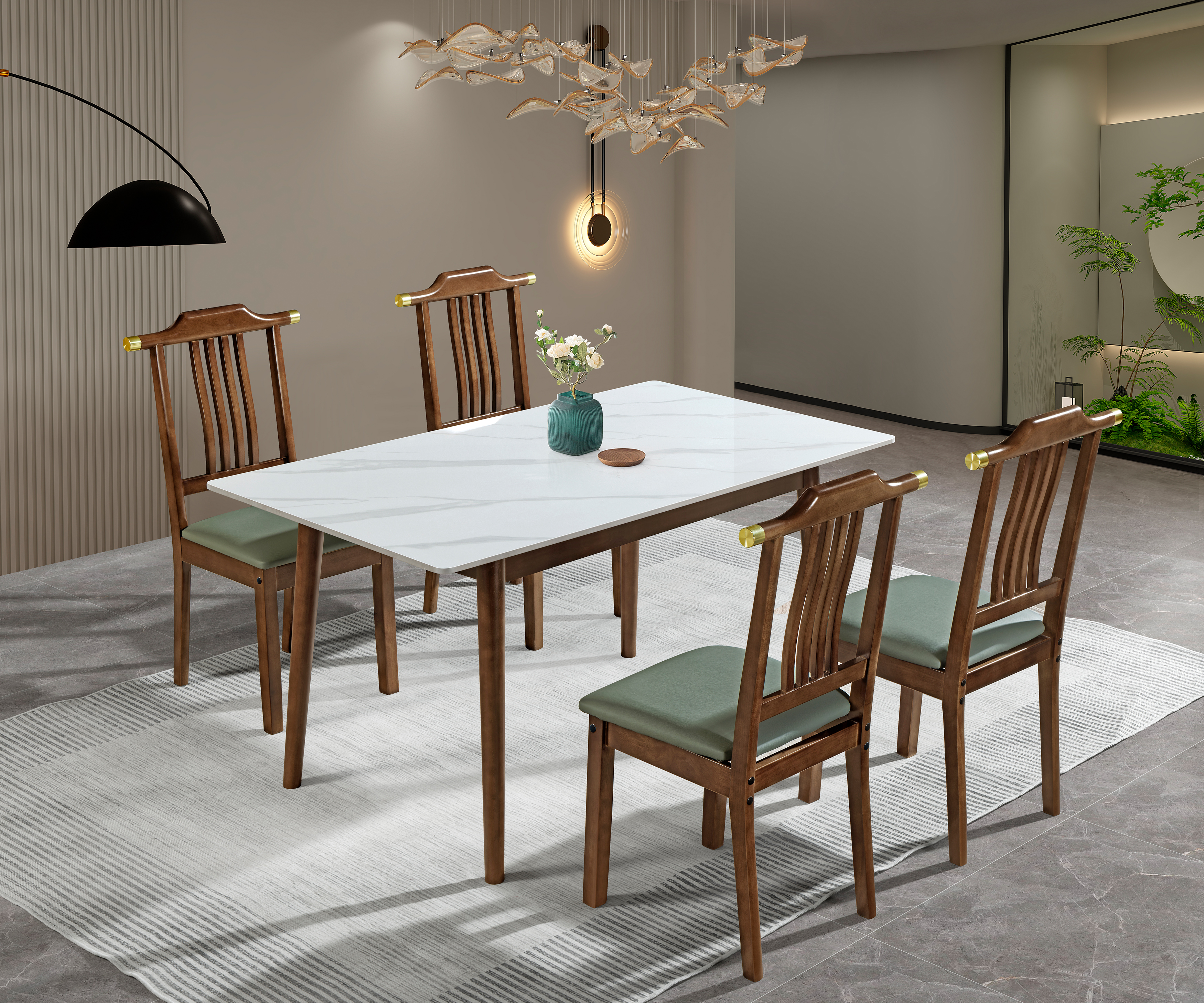 1 Table + chairs(3-6#D) - Click Image to Close