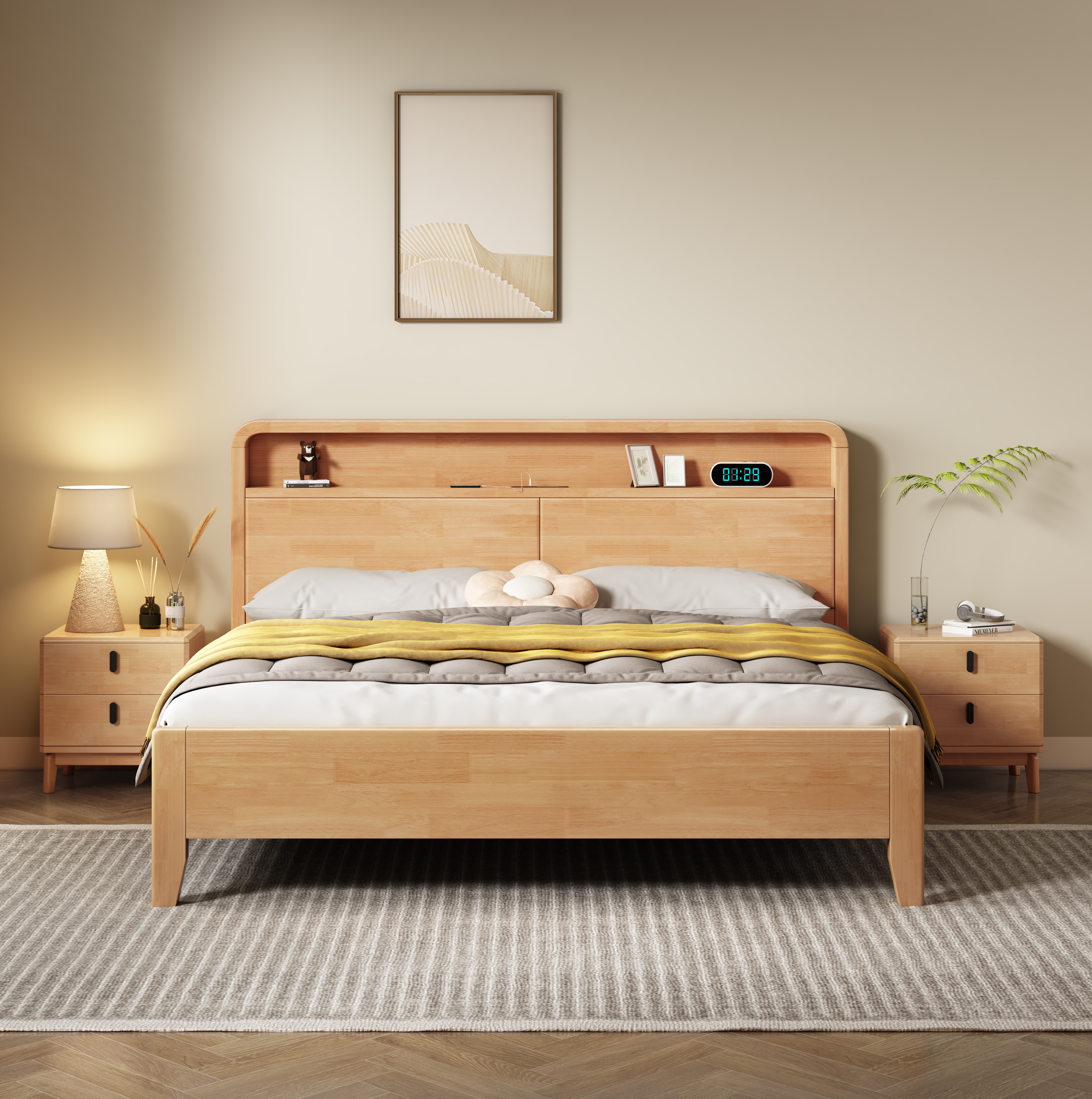 Queen bed 1655L# - Click Image to Close