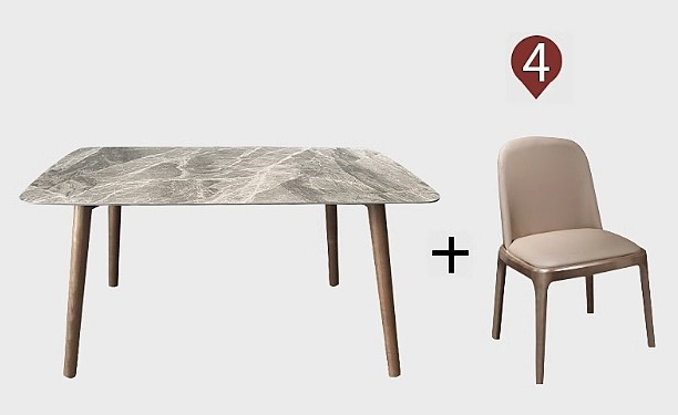 Table + chairs(3-3#DY)